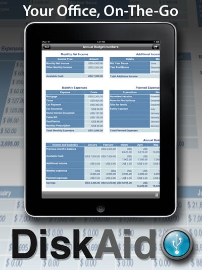 iPad file management with DiskAid