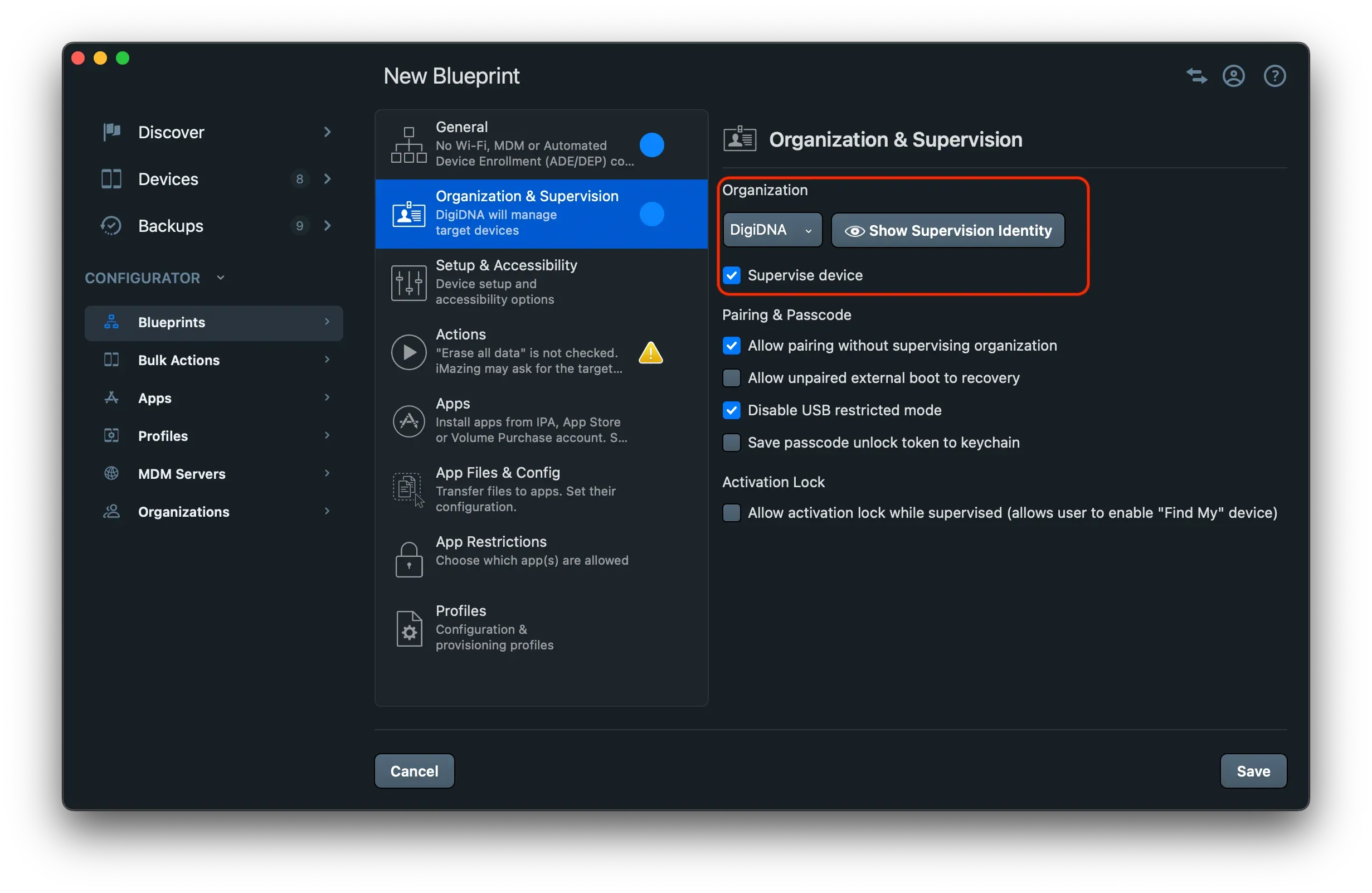 Supervision Identity