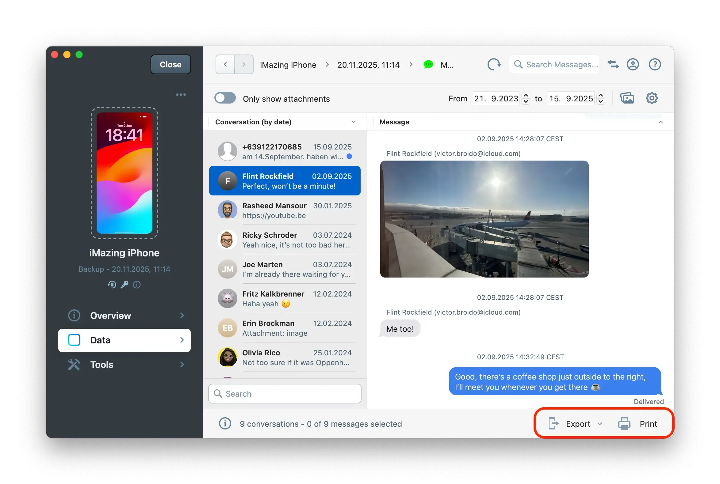 extract files and data from an encrypted iPhone backup