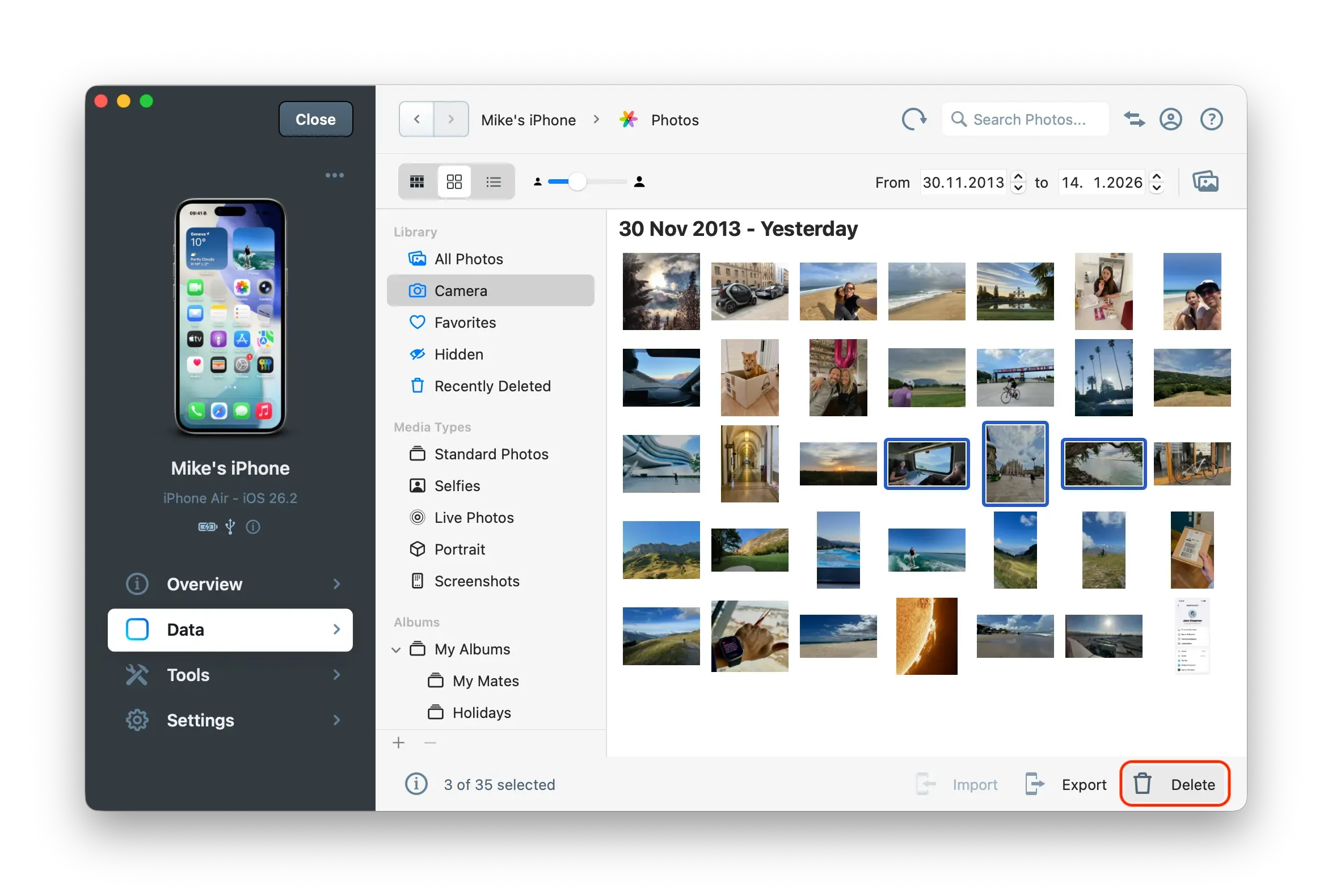 iMazing Photos section