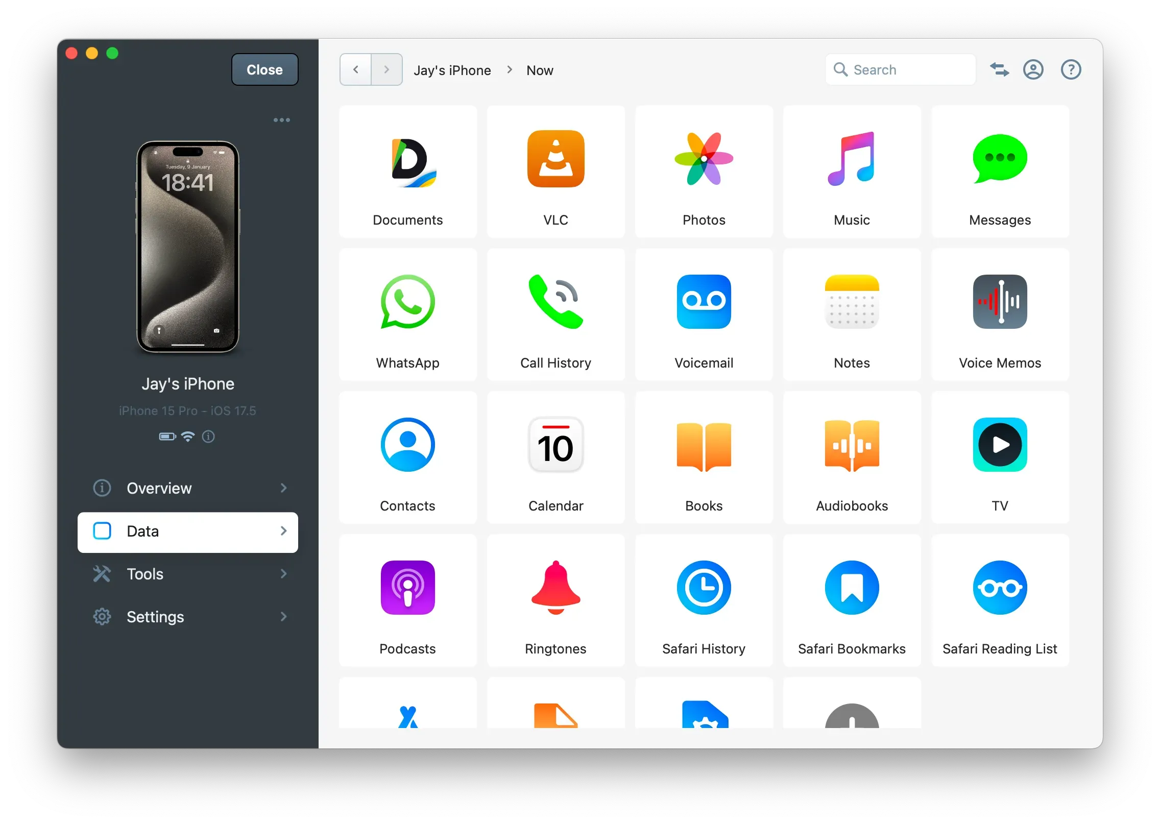 iMazing 3 Device Data