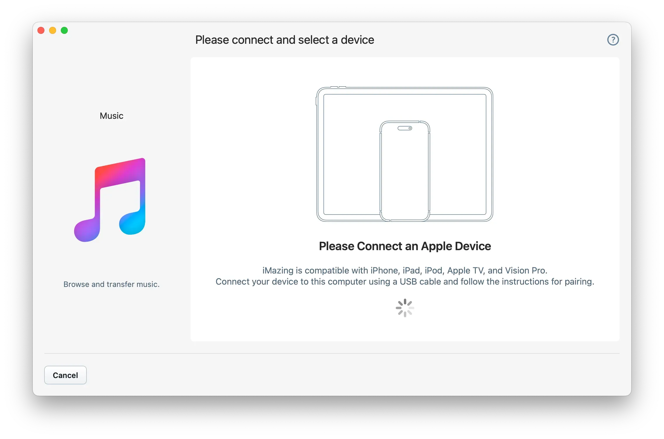 Connect your Apple device