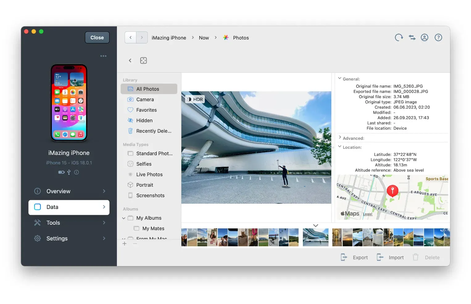 iMazing Photos Detail View