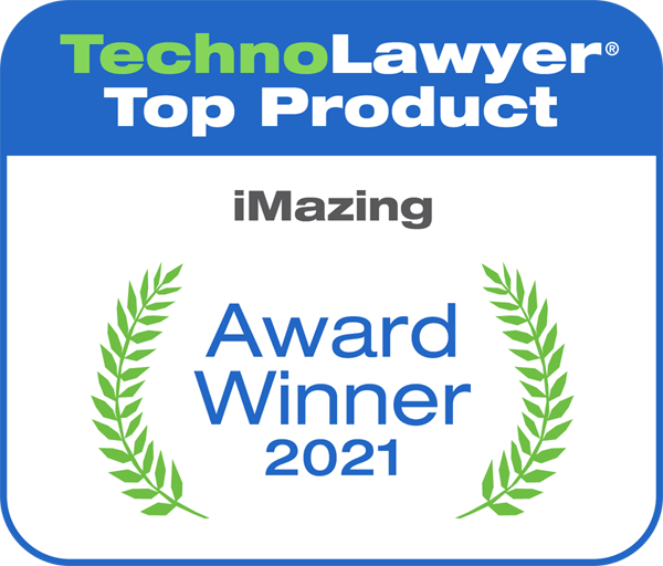 TechnoLawyer winner 2021 badge