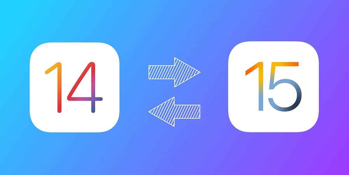 Downgrade iOS 15 banner