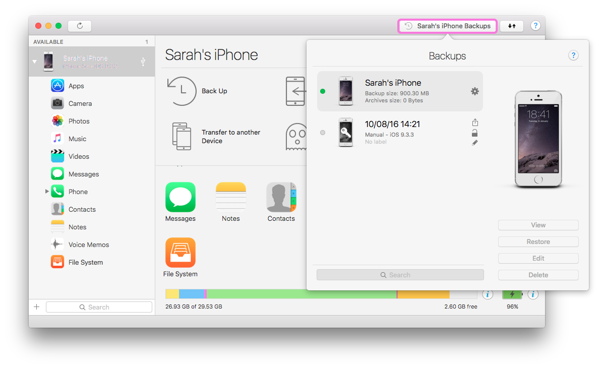 imazing 2 iphone backup stalling