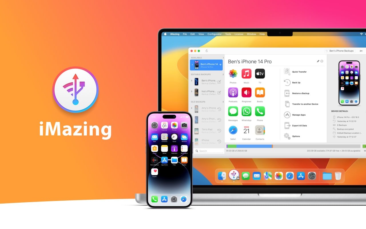 iMazing 2.16: New features + latest OS and device support