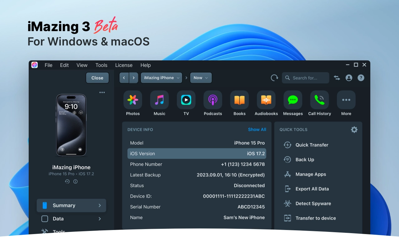 iMazing 3 Beta Available Now for Windows and macOS