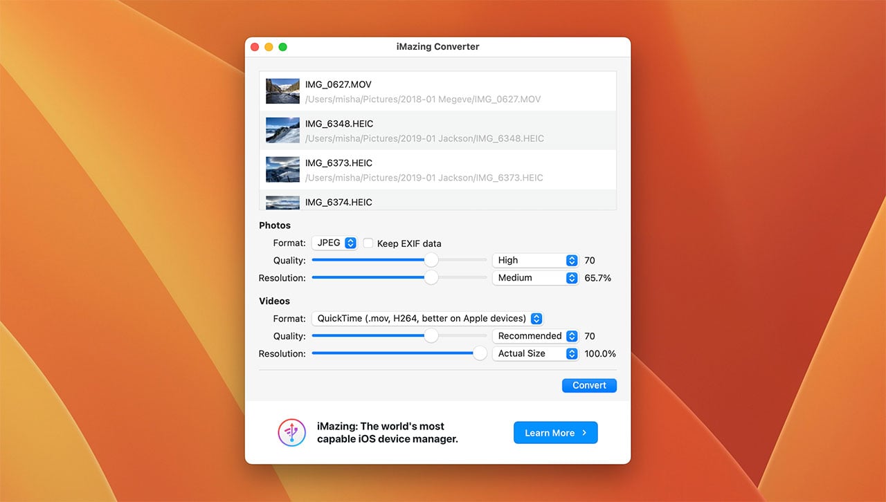 iMazing Converter 2 Mac