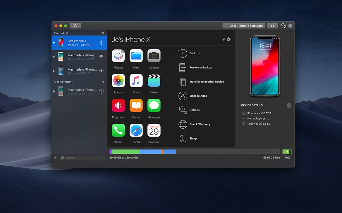 Imazing на пк. Dark Mode software.