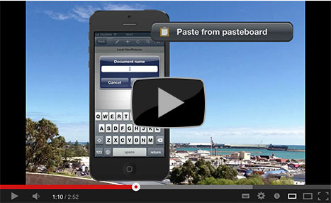 FileApp Pasteboard Creates Documents in a Tap