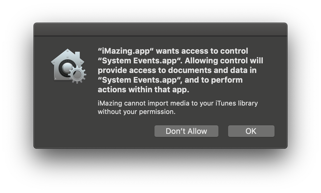 macOS Mojave System Events Prompt