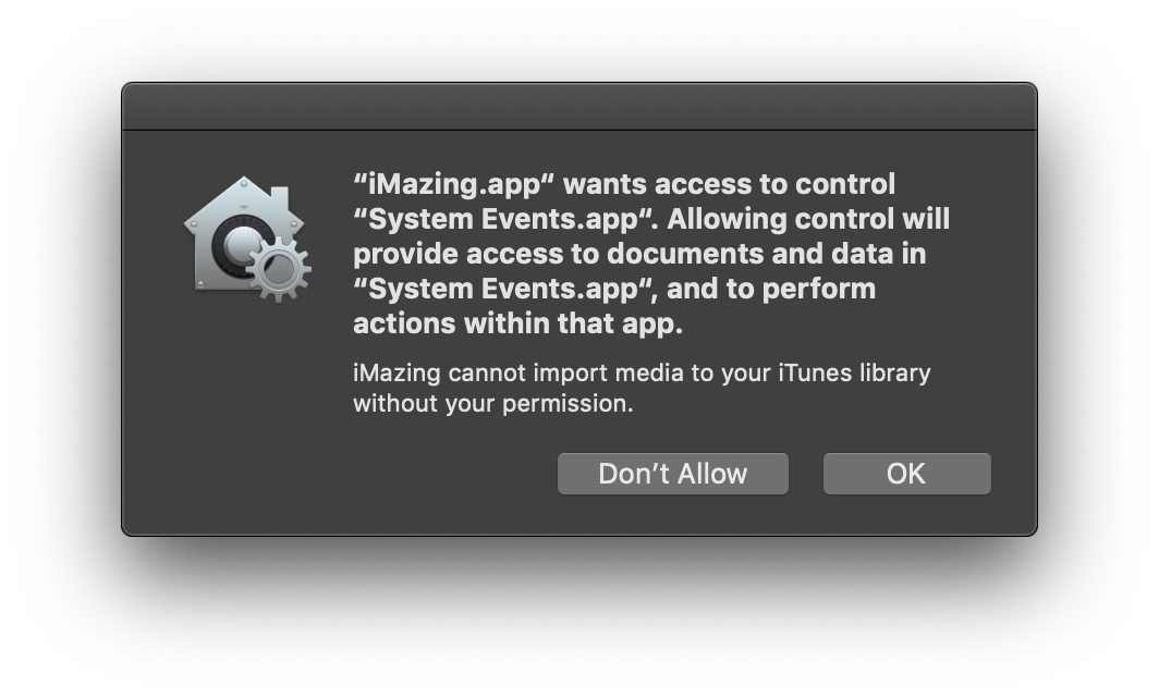 macOS Mojave Systeemgebeurtenissenprompt