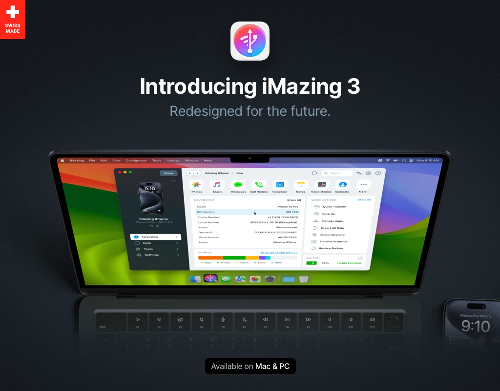 iMazing | Mac＆PC対応のiPhone、iPad & iPod管理ソフトウェア。