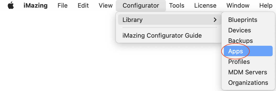 iMazing Configurator Apps