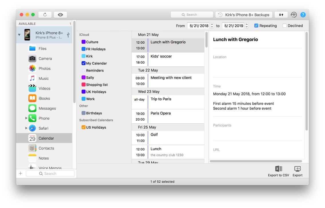 mac csv to ical converter