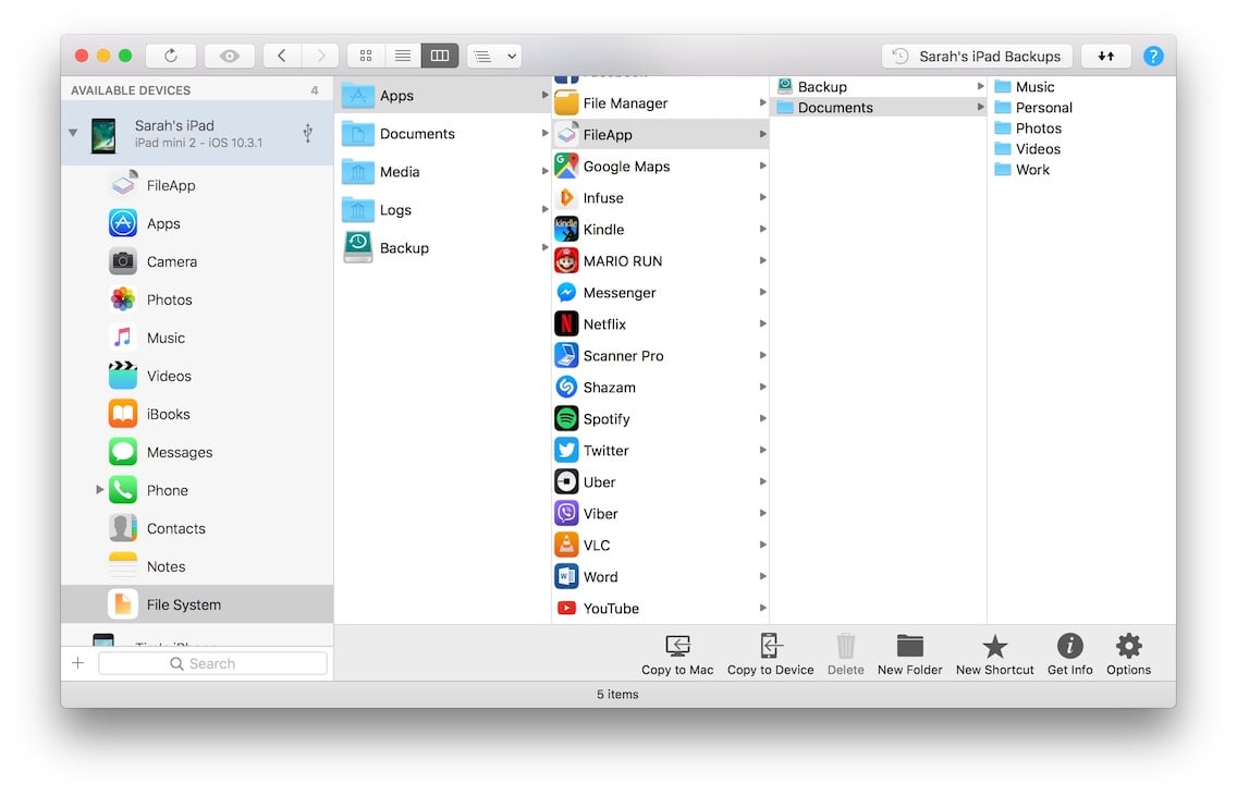 File System View In Imazing