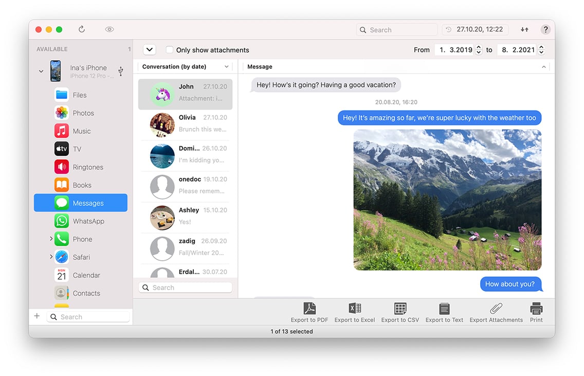 Sync iphone messages to mac
