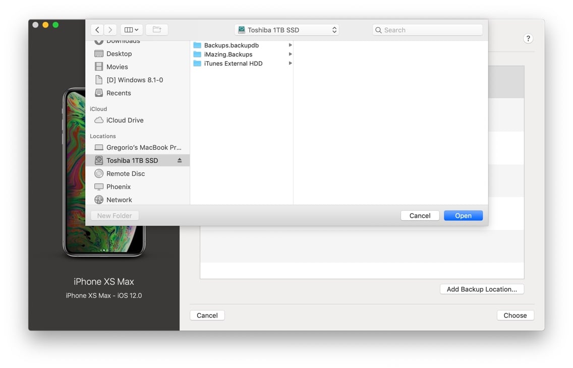 itunes on mac network drive